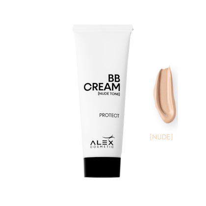 Терапевтичен и тониран крем за всеки тип кожа Nude  Herbal BB Cream Alex Cosmetic